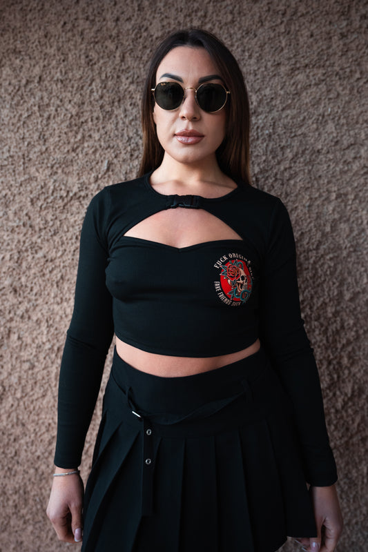 Crop FOB Fake Friends Sucks