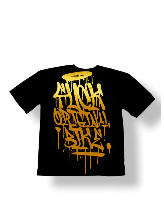 Gold graffiti