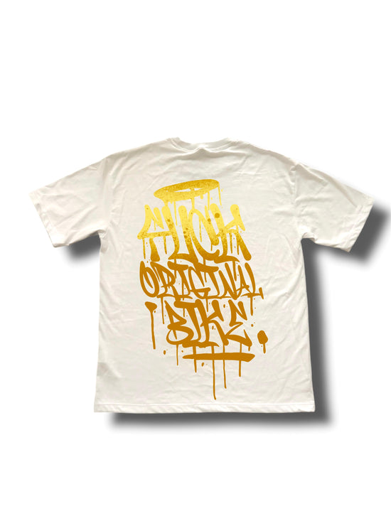 Gold graffiti