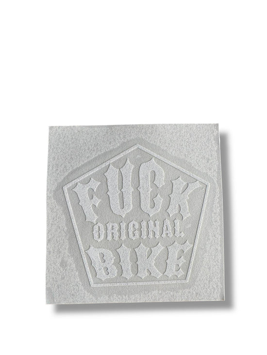 White stickers for black helmet