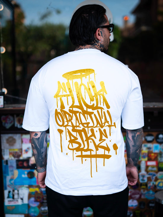 Gold graffiti