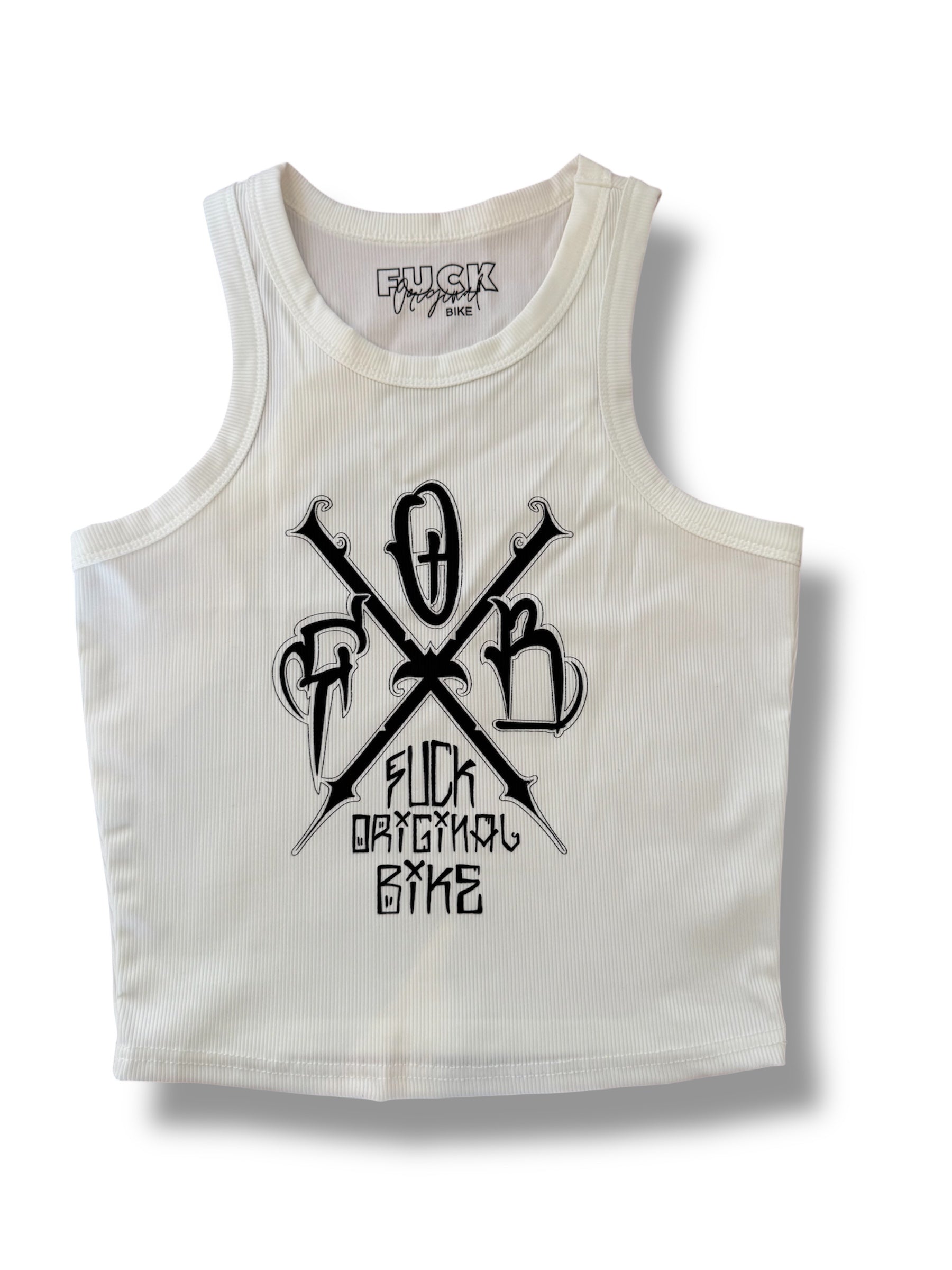 Goth Crop FOB white
