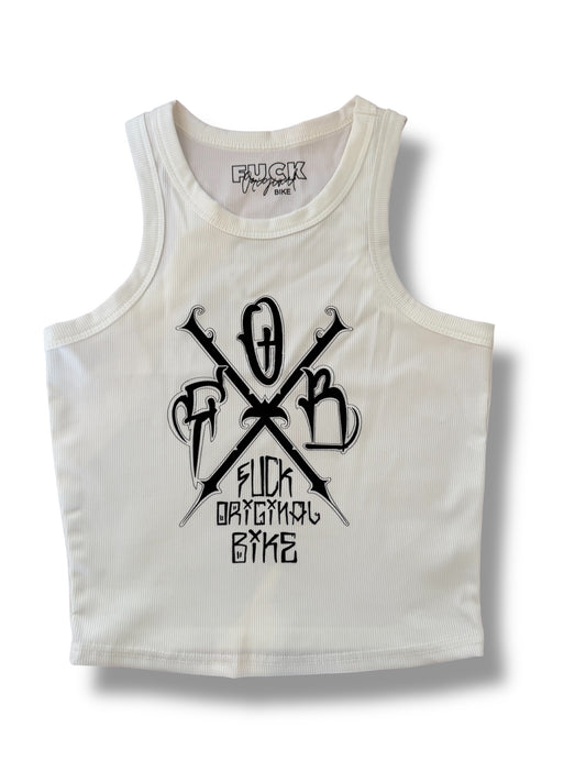 Goth Crop FOB white