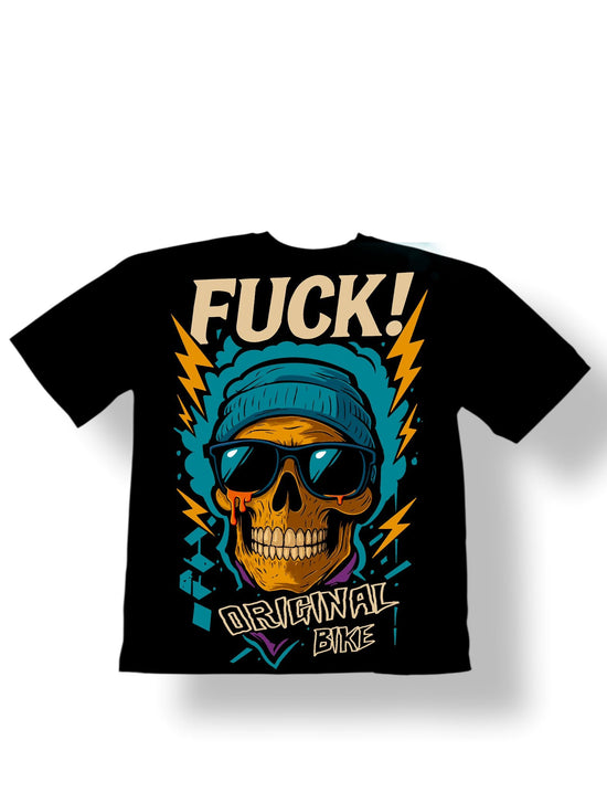 T-Shirt Blue & Oro - Fuck Original Bike - 