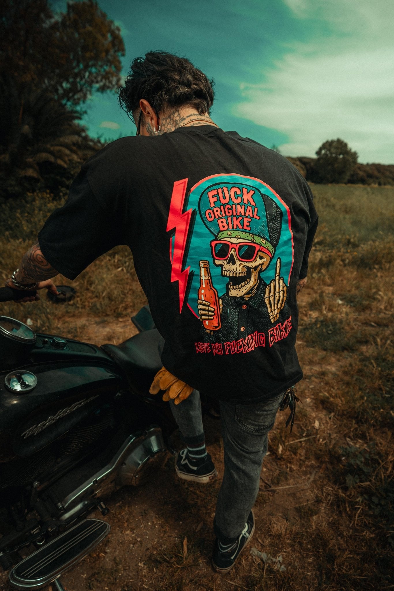 T-Shirt OverSize - Fuck Original Bike - 